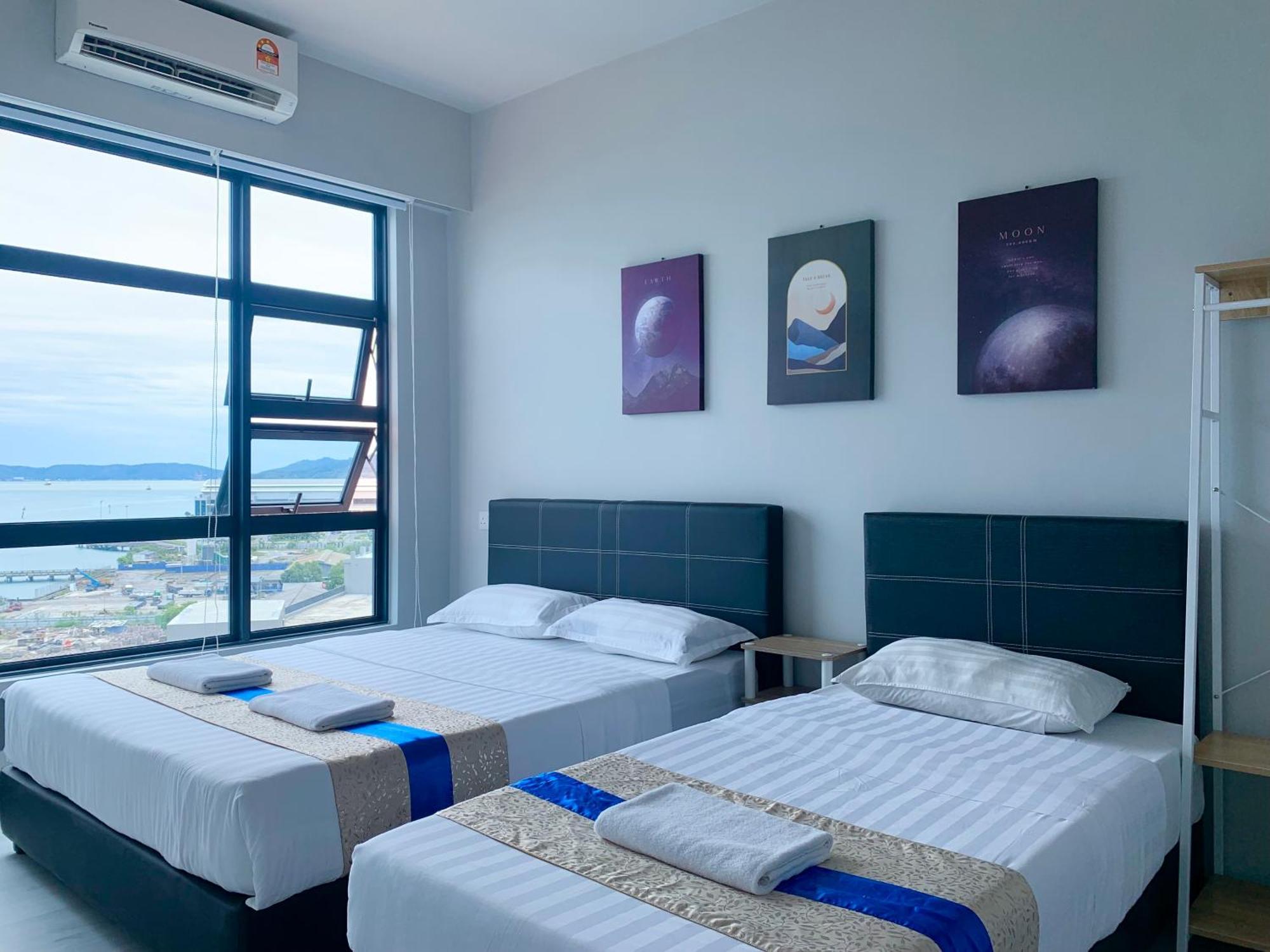 Sunset Seaview Vacation Condos @ Jesselton Quay Kota Kinabalu Kamer foto